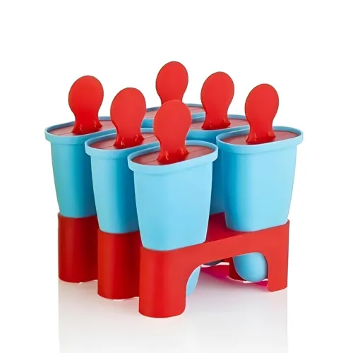 Image of E-COSMOS 6-Piece Multicolor Ice Lolly Mould Set
