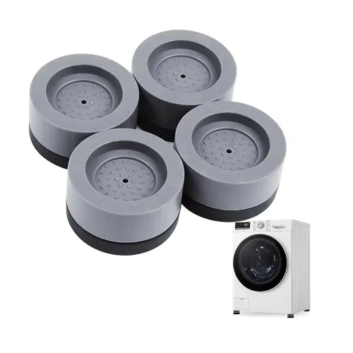 Image of E-COSMOS® 4 Pices Multi-Purpose Anti Vibration Pads for Washing Machine Feet with Tank Tread Grip for Washer and Dryer, 