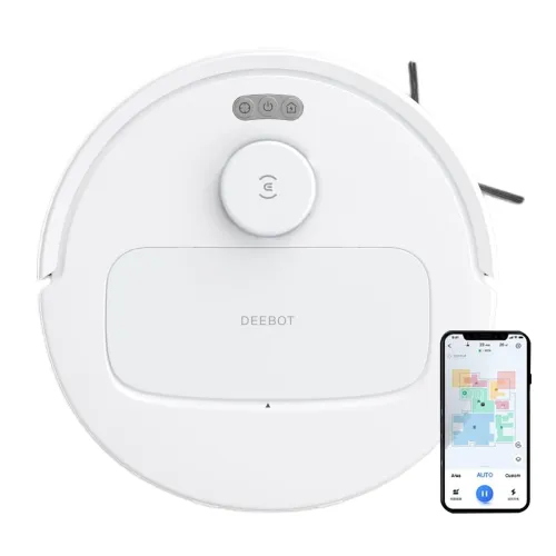 Image of ECOVACS DEEBOT N30 White 2 in 1 Robot Vacuum Cleaner & Mop, 2025 New Launch, 10000 Pa Suction, 5200mAh Battery, Covers 3