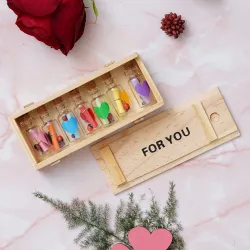eCraftIndia Brown Wooden Valentine Gift Box