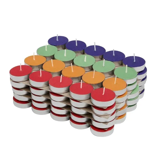 Image of eCraftIndia Set of 20 Multicolor Scented Tea Light Candles