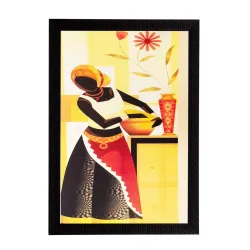 eCraftIndia Woman with Pot UV Art Painting