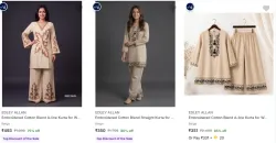 EDLEY ALLAN Womens Kurtas at minimum 85% Discount