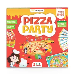 Educational Board Game for Kids Ages 6+ | Wollybee Pizza Party