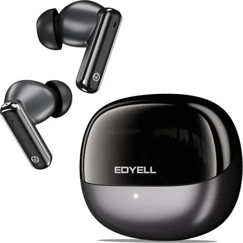 Image of Edyell A1 Bluetooth Headphone, Noise Cancelling, 48Hrs Playtime,4 Mic, Type-C Bluetooth (Black, True Wireless)