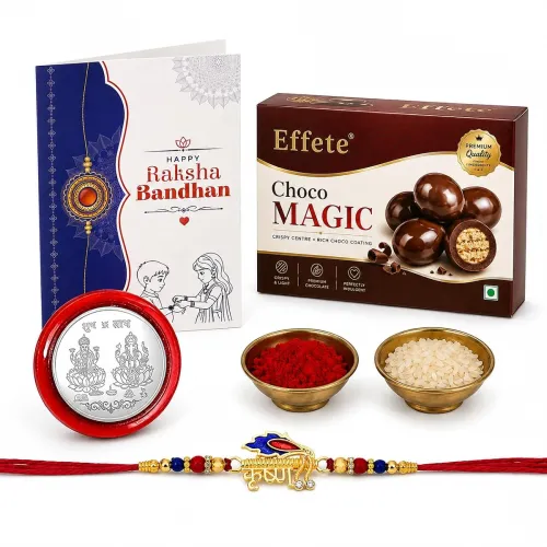 Image of Effete Rakhi with Chocolate for Brother 