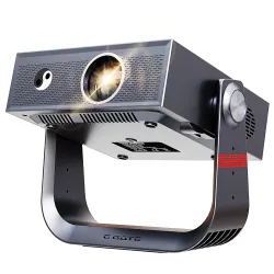 E Gate Duster 6X | 100% Dust Proof | Fully Automatic Native 1080p Projector | 6X Brighter - 600 ISO Lumens | Android TV, Netflix, Prime, Live TV | HDR+ HLG | HDMI-ARC-WiFi6 | EGATE