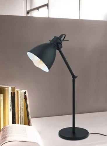 Image of Eglo Priddy Table Lamp (35.2 cm, Black)