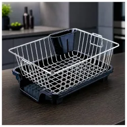 Eightiz Basket Drainer Dish for Kitchen Sink