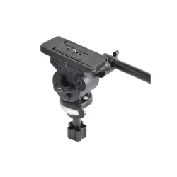 E-Image EI-7050H Professional Fluid Tripod Head | with 3/8\ and 1/4\ Mounting Screw | Bubble Level | Bowl Size 65mm | 