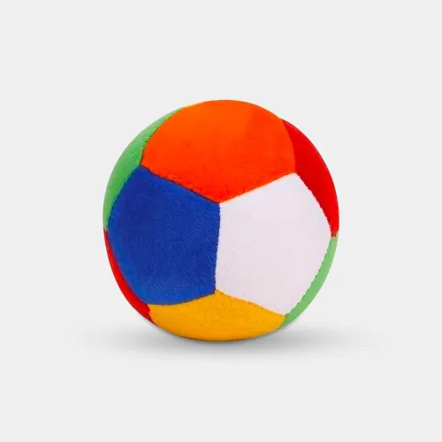 Image of EITHEO Plush Soft Toy Ball for Baby and Kids - Super Soft Ball for Safe and Joyful Play(10cm)(Multicoloured)