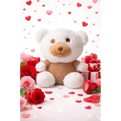 EITHEO Soft Toys Loveable Huggable Teddy Bear Plush Stuffed Animal – Ultra Soft & Cuddly | Perfect Valentine’s Day, Birthday Gift for Girlfriend, Wife & Loved Ones | 20 cm