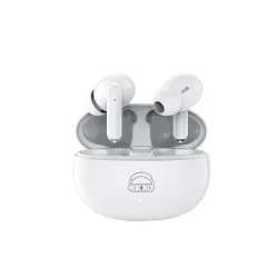 EKKO Earbeats T05 TWS Earbuds (ENC, 25H Playtime, Bass, White)