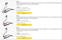 Ekko Neckbands & Earbuds upto 94% Discount