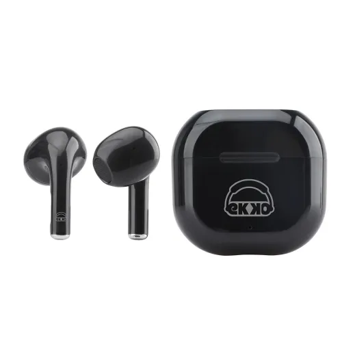 Image of EKKO T02 TWS Earbuds, 10H Playback, Bass, Black