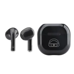 EKKO T02 TWS Earbuds, 10H Playback, Bass, Black