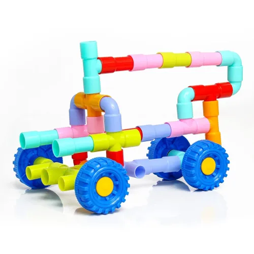 Image of EKTA Smart Builders Blocks Set, 68 Pcs (Big, Multicolor)