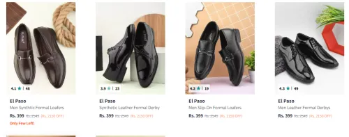 Image of El Paso Men Formal Shoes Minimum 80% Discount