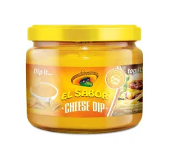 El Sabor Cheese Dip 300g | Creamy Cheddar Style Dip | Perfect for Nachos, Fries, Burgers & Snacks | Ready to Eat | Party
