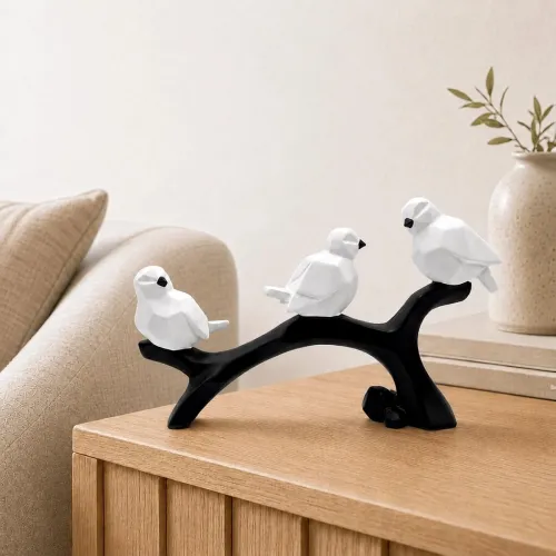Image of elaris Charming Birds Sculpture Showpiece for Home & Office Décor