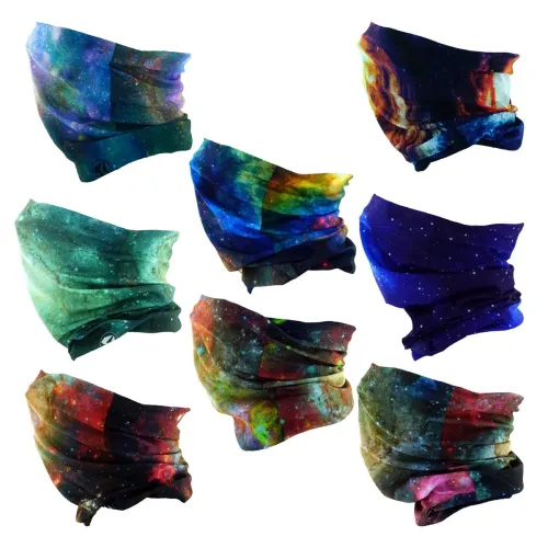 Image of Elastic Headwear Bandana Headband Half Face Mask Scarf 