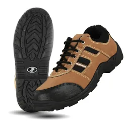 ELECANT Lace-up Steel Toe Safety Shoes for Industrial Work for Men