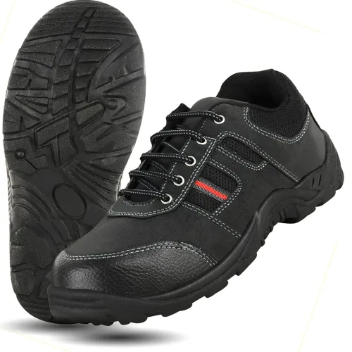 Image of ELECANT Lace-up Steel Toe Safety Shoes for Factory and Industrial Work for Men