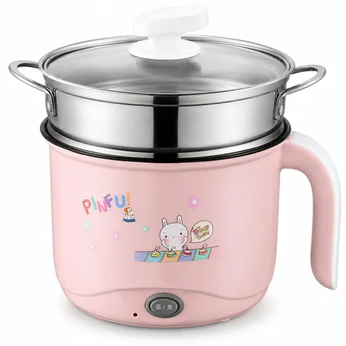 Image of Electric Cooking Pot 1.5L 600W | Multipurpose Electric Cooker with Non-Stick Inner Pot 