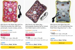 Electric Hot Water Bag Starting @ ₹132