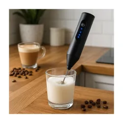 Electric Milk Frother Handheld Whisk Beater Foam Maker for Mocktails Coffee 