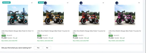 Image of Electric Rideons at minimum 71% Discount