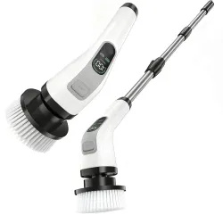 Electric Spin Scrubber with 3000mAh Battery & LCD Display