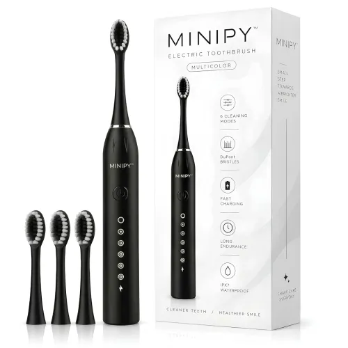Image of Electric Toothbrush for Adults with 4 DuPont Brush Heads