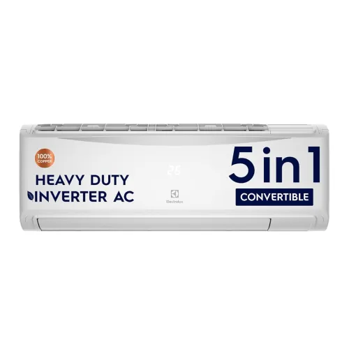 Image of Electrolux 1 Ton 5 Star Convertible Inverter Split Air Conditioner (AC), Copper, PM2.5 Filter & Plasma, 360° Cooling, I-