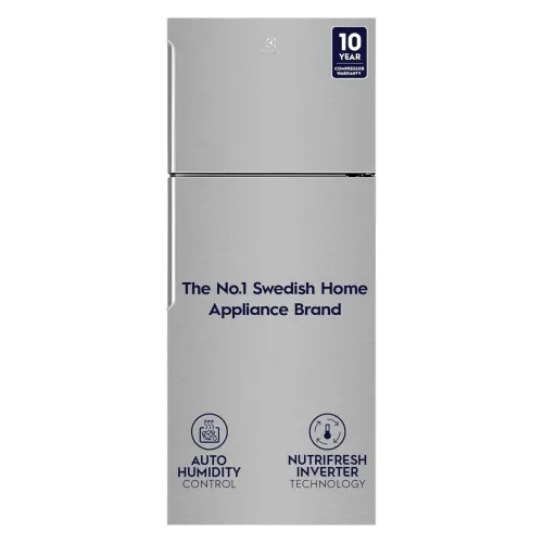 Image of Electrolux 431L 1 Star Inverter Frost Free Double Door Refrigerator, Top Freezer, TasteLockAuto & TasteGuard Technology,