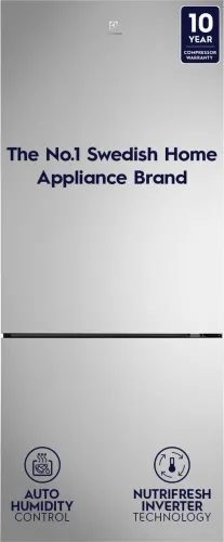 Image of Electrolux 453L Double Door Bottom Refrigerator Stainless (EBE4502C-S)