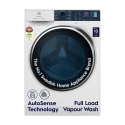 Electrolux 9kg 5 Star Front Load Washing Machine, AutoSense Technology, Full Load Vapour Wash, Hygienic Care, Woolmark, EcoInverter Motor, UltimateCare 500, EWF9024R5WB, White