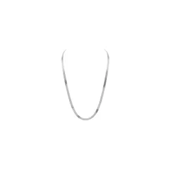 Elegant Flat Snake Chain Necklace with Comfortable Fit