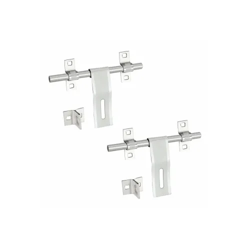 Image of Elegant Stainless Steel Door Aldrop with Cram and Hook Set - Pack of 2