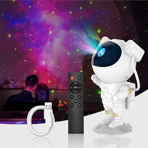 Image of ELEPHANTBOAT® Astronaut Projector Galaxy Night Light Projector Led Lamp with Remote Control 17 Modes Kid Planetarium Gal