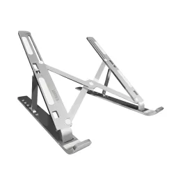 Elevate Adjustable Aluminum Laptop Stand | 7 Height & Angle Levels | Ultra-Light 240g | Anti-Slip Grips | Ventilated Design | Supports 10”-15.6” Laptops up to 5kg | 6 Months Warranty
