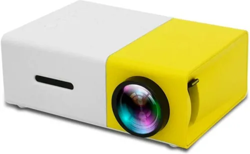 Image of Elevea Mini Portable 1080P Projector (600 Lumens, Multicolor)