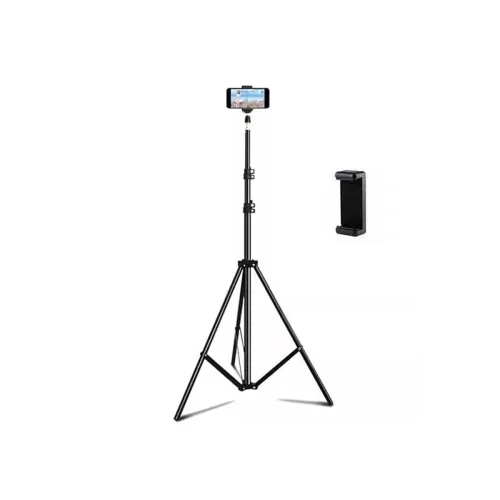Image of Elfora 7 Feet Lightweight Tripod Stand with Mobile Phone Holder