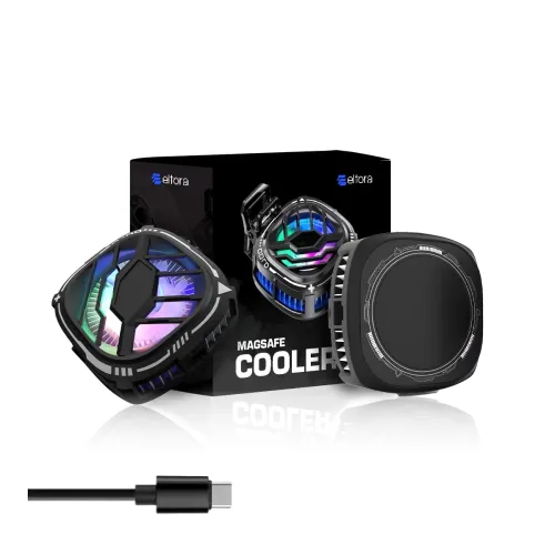 Image of Elfora Magnetic Mobile Cooler | Mobile Cooler For Gaming | Instant Cooling With Advanced Cooling Chip Compatible With Ip