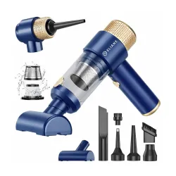 Eliane Handheld Car Vacuum Cleaner 16000Pa, 120W Cordless Mini Vacuum & Air Duster, 84000RPM, 4000mAh Battery, 30 Min Runtime, Type-C Charging, LED Light, Multi-Nozzle for Car, Home & Office