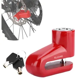 Eliane Disc Lock Motorcycle Brake Anti-Theft Waterproof for Motorcycles Bike Scooter Stainless Steel Heavy Duty Painted Finish Anti Theft 7mm Pin Wheel Locking Security Bike Accessories (Ran...