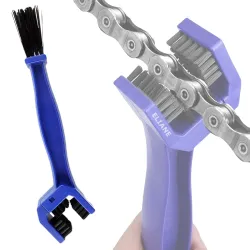 Eliane Universal Multi Purpose Bike Chain Cleaner Brush Motorcycle Cycle Soft & Long Bristles Ideal for Quick Cleaning of Cycles Motorcycles Bikes Gear Shifter Washer (Blue-1Pcs)