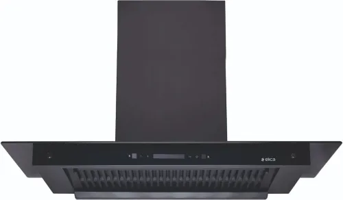 Image of Elica FLAT FL 900 MAX BLDC HAC LTW MS NERO ( FULL GRILL) Auto Clean Wall Mounted Black 1600 CMH Chimney