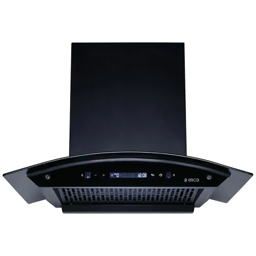 Image of Elica 60cm 1500 m³/hr Filterless Chimney | AutoClean | Black