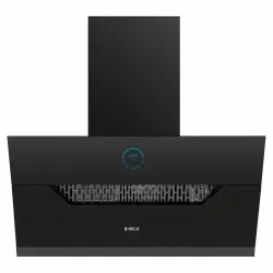 Elica 90cm 1350 m3/hr Filterless Auto Clean Angular Chimney with 15 Years Motor & 5 Years Comprehensive Warranty | EFL 107 HAC LTW VMS 90 | Touch + Palm Sensor Control | Black
